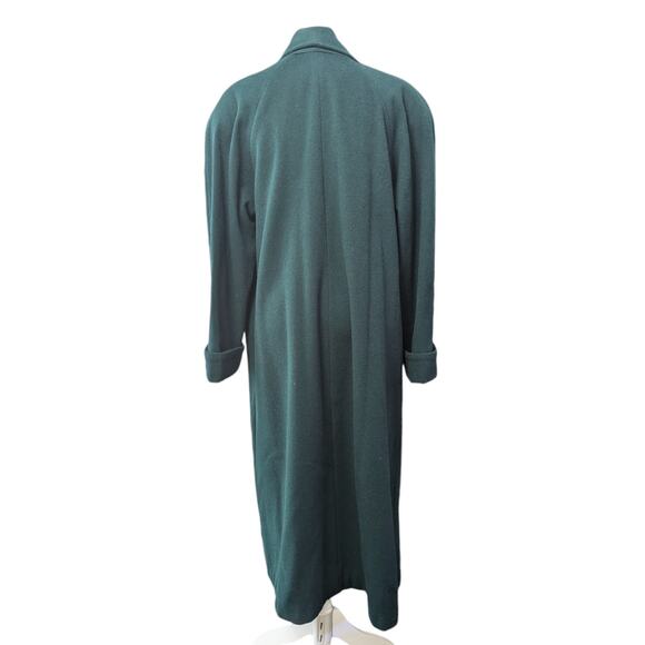 Donnybrook 100% Wool Forest Green Long Winter Opera Overcoat Size 10 - Picture 3 of 13